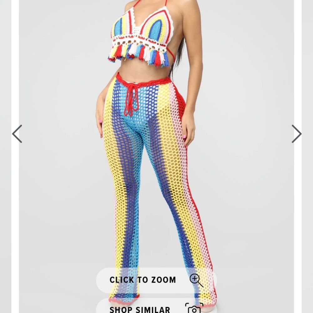 Ready for the Line Up Crochet Set - Fashion Nova